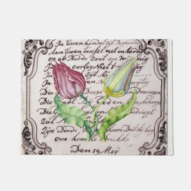 Felpudo Tulipanes Vintage (Anverso)