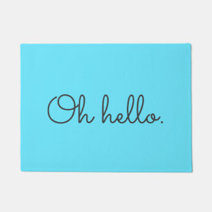 Felpudo Turquesa y gris Oh Hola