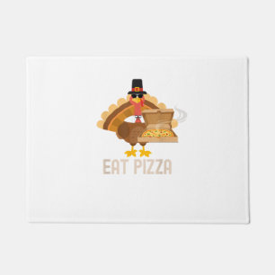 Felpudo Turquía Comen Pizza Shirt Adultos Vegan Niños Grac