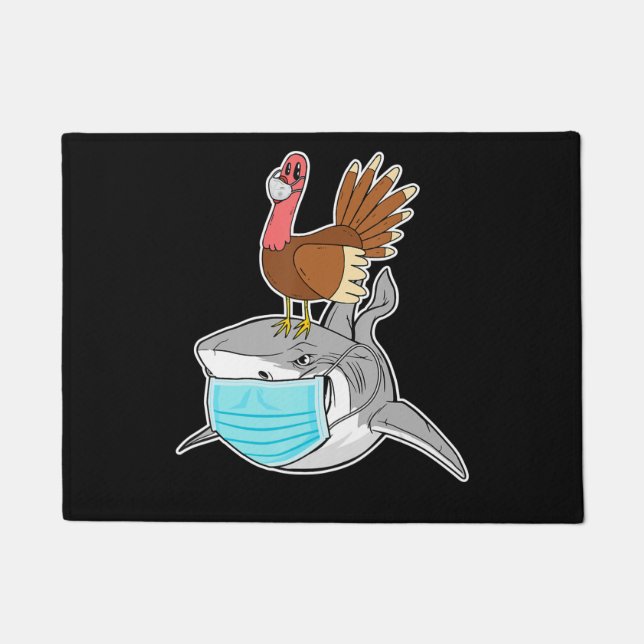 Felpudo Turquía monta un animal gracioso de la máscara de  (Anverso)