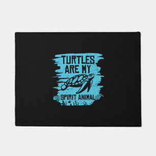 Felpudo Turtle Lover Las tortugas son mis animales espir