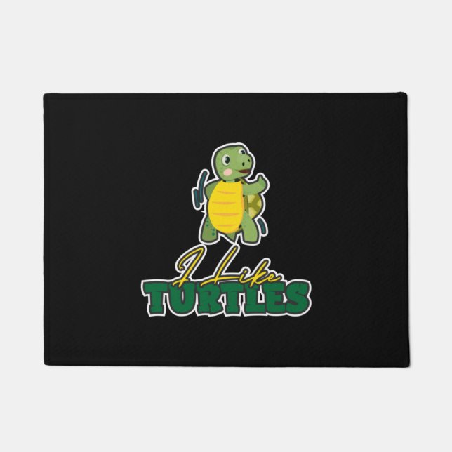 Felpudo Turtle Lover | Me Gustan Las Tortugas (Anverso)