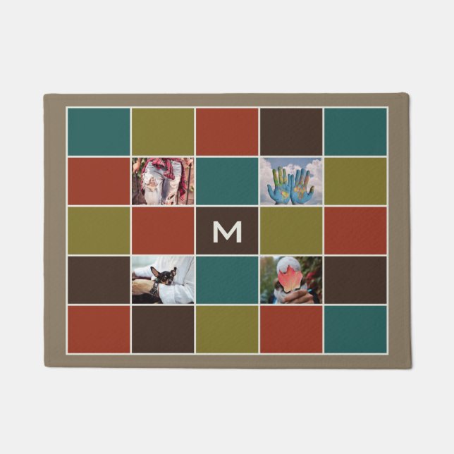 Felpudo TUS esteras de puerta del personalizado de FOTOS y (Anverso)