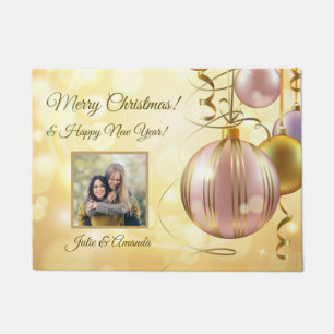 Felpudo TUS fotos y nombres Navidades Balls doormat