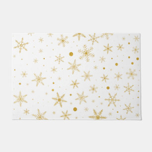 Felpudo Twinkle Snowflake 3 -Oro y blanco-