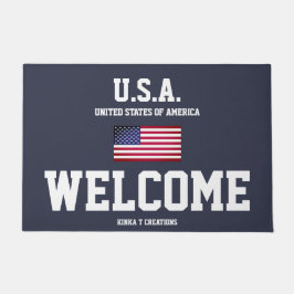 Felpudo U.S.A. Kinka T Creations