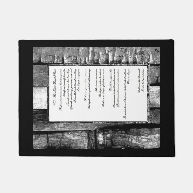 Felpudo Último lugar silencioso (Anverso)