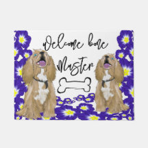 Un espátula de cocker en miniatura Bienvenido a ca