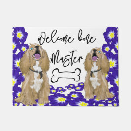 Felpudo Un espátula de cocker en miniatura Bienvenido a ca