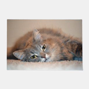 Felpudo Un gato ruso azul y largamente haitiano por Shirle