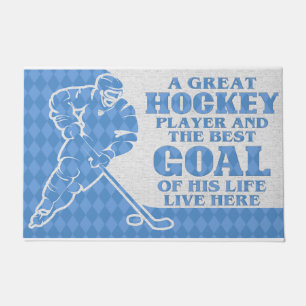 Felpudo Un Gran Jugador De Hockey Y El Mejor Gol
