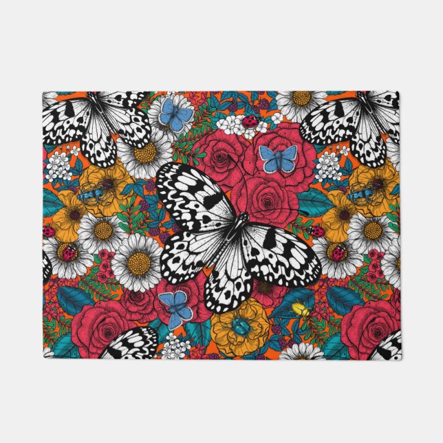 Felpudo Un jardín colorido (Anverso)