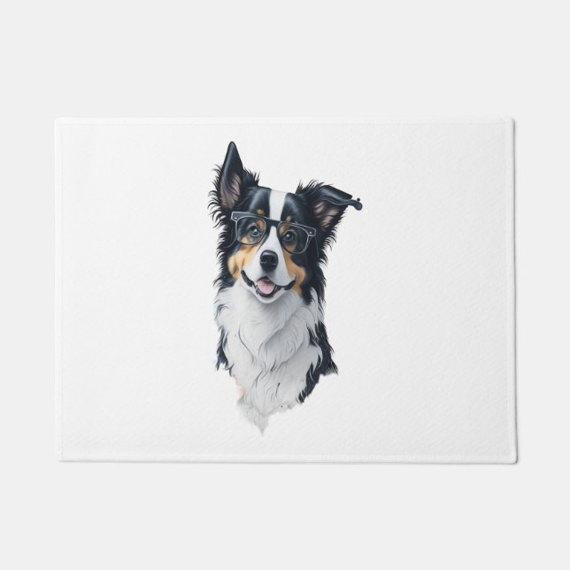 Felpudo Un lindo collar de frontera para perros [RB#10008] (Anverso)