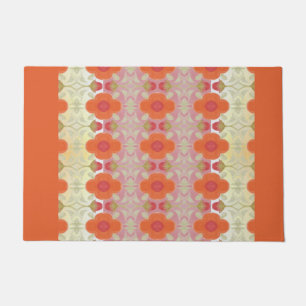 Felpudo Un Naranja florido