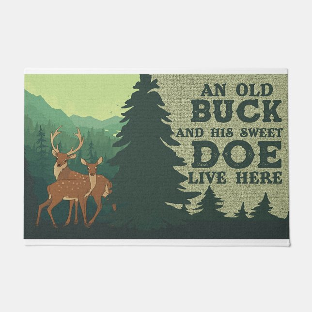 Felpudo Un Pato Viejo Y Su Dulce Dote Viven Aquí (Anverso)