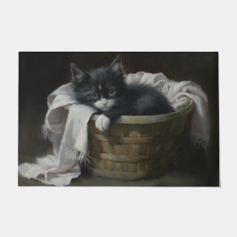 Felpudo Un rincón acogedor para los gatitos