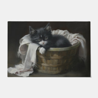 Felpudo Un rincón acogedor para los gatitos