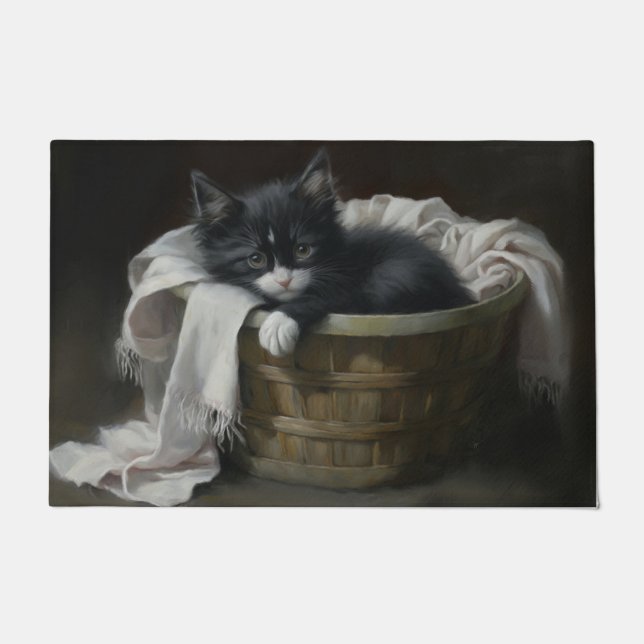 Felpudo Un rincón acogedor para los gatitos (Anverso)