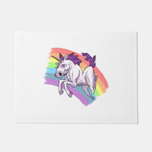 Felpudo Un unicornio majestuoso
