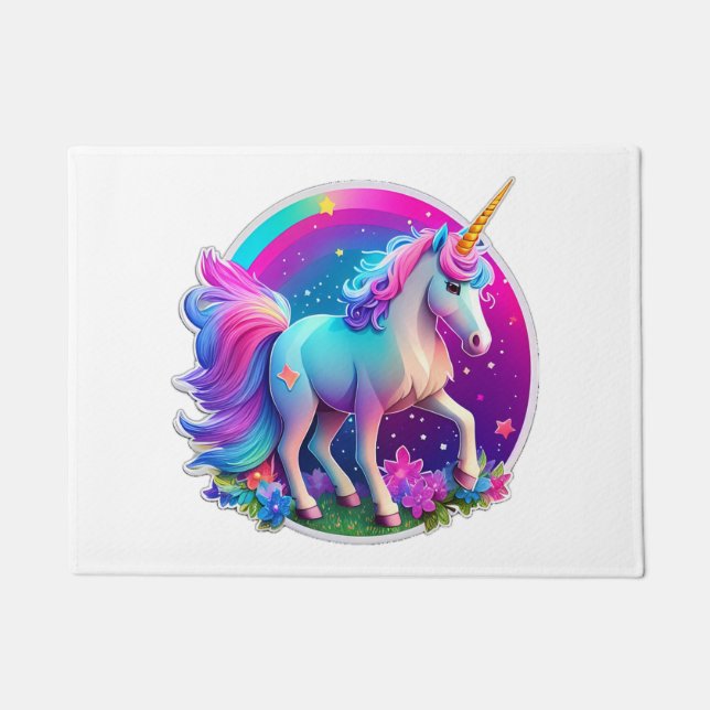 Felpudo Un unicornio precioso (Anverso)