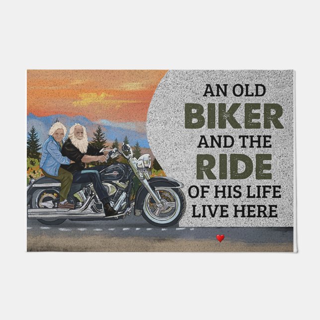 Felpudo Un Viejo Biker Y El Paseo De Su Vida (Anverso)