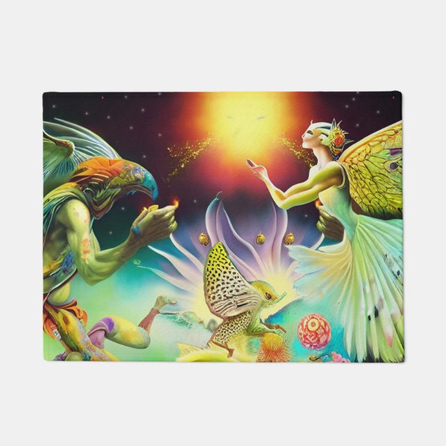 Felpudo Una época de pintura de aceite recompensas (Anverso)