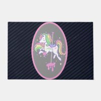 Unicornio arcoiris con espalda rayada