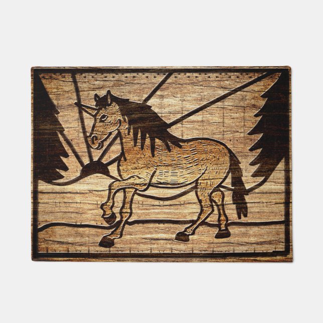 Felpudo Unicornio bloqueado (Anverso)