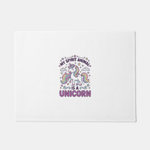 Felpudo Unicornio Mi animal espiritual es un unicornio Tip