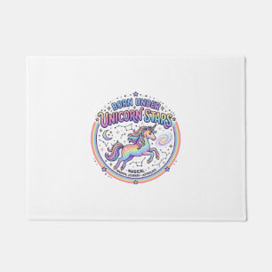 Felpudo Unicornio nacido bajo estrellas de unicornio diver