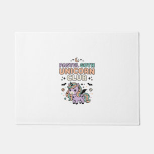 Felpudo Unicornio Pastel Gótic Unicorn Club Gráfica de Mod