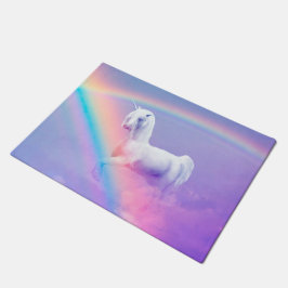 Felpudo Unicornio y arco iris