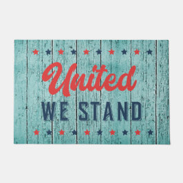Felpudo United We Stand Patriotic Door Mat