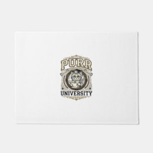 Felpudo Universidad Maullido Gato Academia Universitaria F