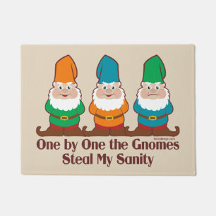 Felpudo Uno por uno los gnomos