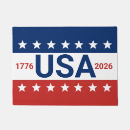 Felpudo USA 1776 2026 250th Anniversary Red White Blue