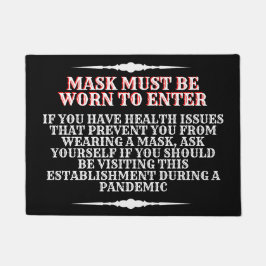 Felpudo Usar Un Mensaje De Máscara