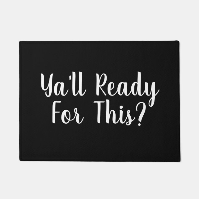 Felpudo ¿Usted listo para esto? Cita divertida (Anverso)