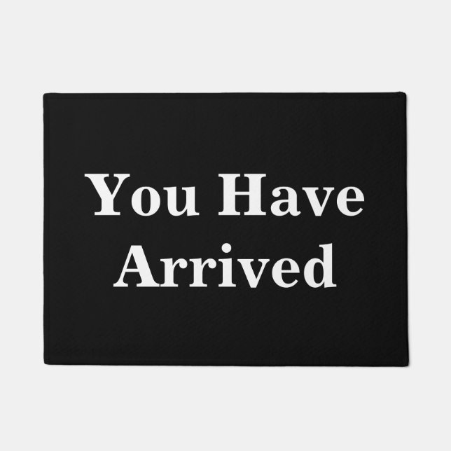 Felpudo Usted tiene divertido llegada (Anverso)