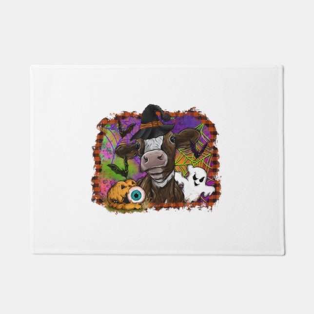 Felpudo Vaca de Halloween (Anverso)