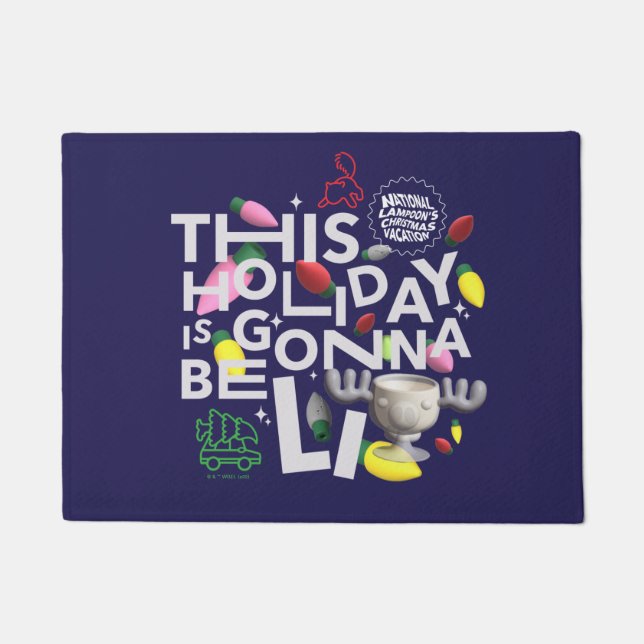 Felpudo Vacaciones de navidades | Esta festividad va a est (Anverso)