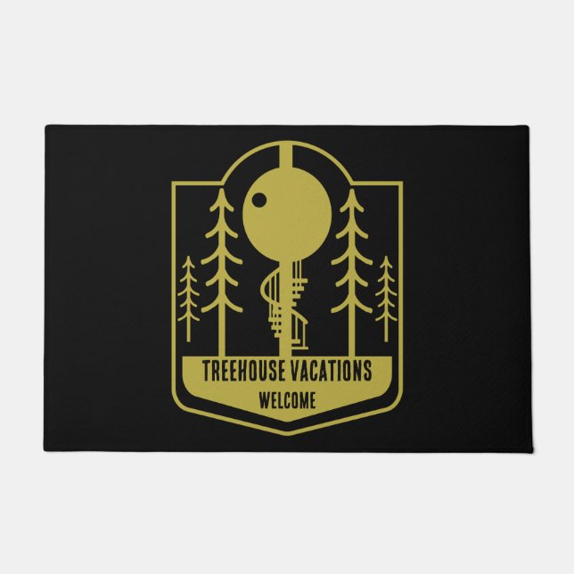 Felpudo Vacaciones en Treehouse (Anverso)