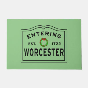Felpudo Vacaciones en Worcester, Navidades de MAMÁES Wreat