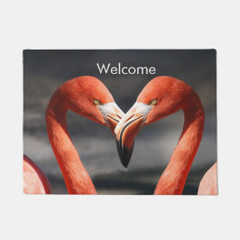 Felpudo Valentine Flamingo