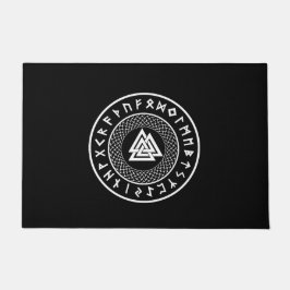 Felpudo Valknut - Wotans Knot - Poster de Odin Rune