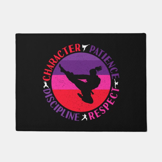 Felpudo Valores básicos de las artes marciales - Karate (Anverso)