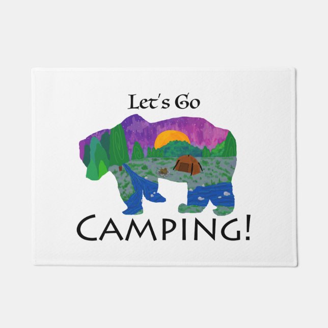 Felpudo Vámonos de Camping (Anverso)