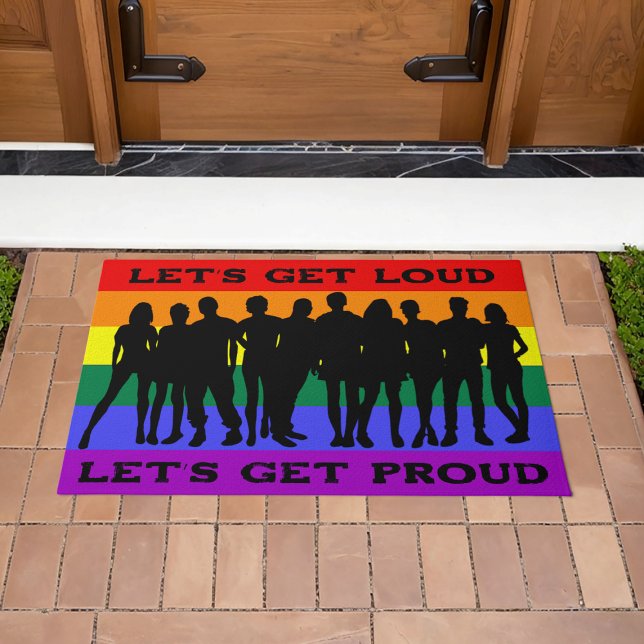 Felpudo Vamos a alzar la voz, nos enorgullecemos del orgul (Subido por el creador)