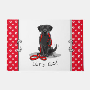 Felpudo ¡Vamos! Recuperador de Labrador Negro - Perro lind