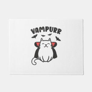 Felpudo Vampurr Cute Adorable Cat Amantes Vampire Hallowee